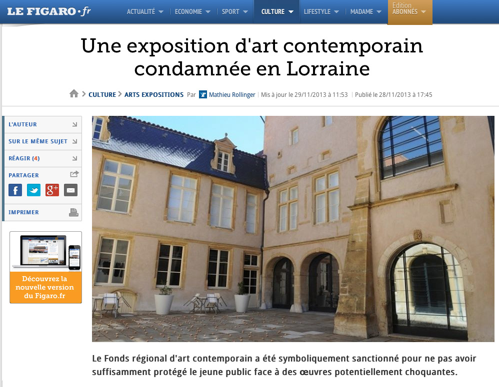 Copie d'écran du Figaro.fr