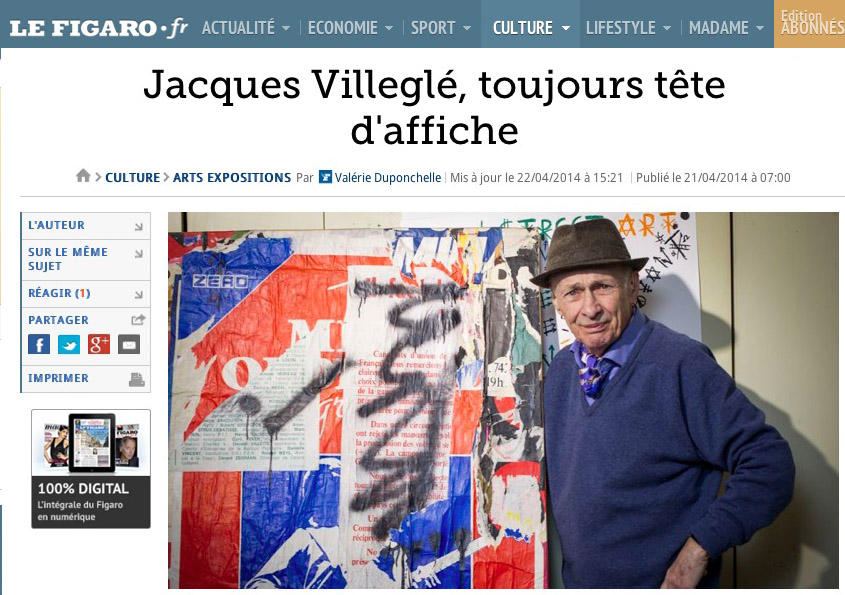 le Figaro Villeglé