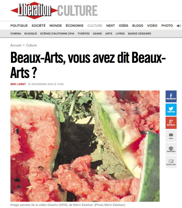 liberation diplômés ENSBA