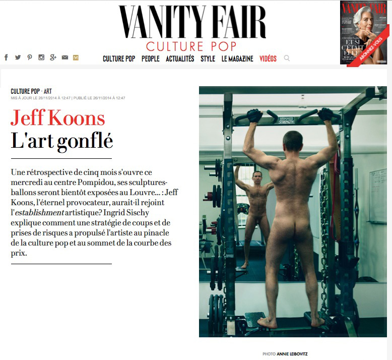 Vanity Fair. Koons.